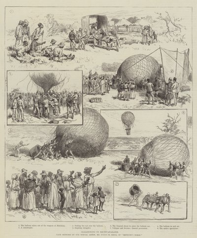 Ballooning in Bechuanaland by Julius Mandes Price